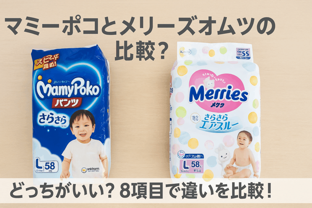 マミーポコとメリーズオムツの比較？どっちがいい？8項目で違いを比較 