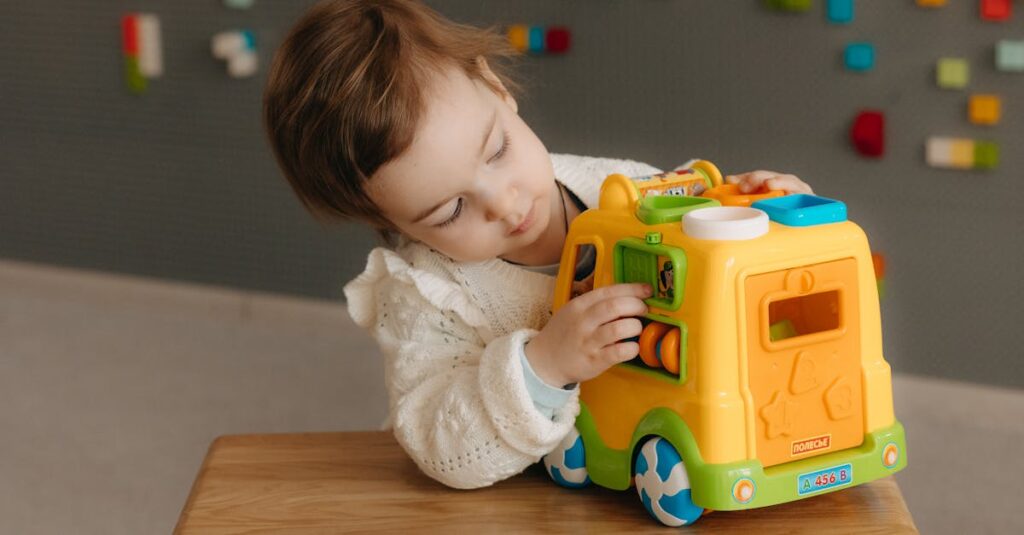 知育玩具をレンタルする新しい子育てスタイルを象徴する親子のイメージ