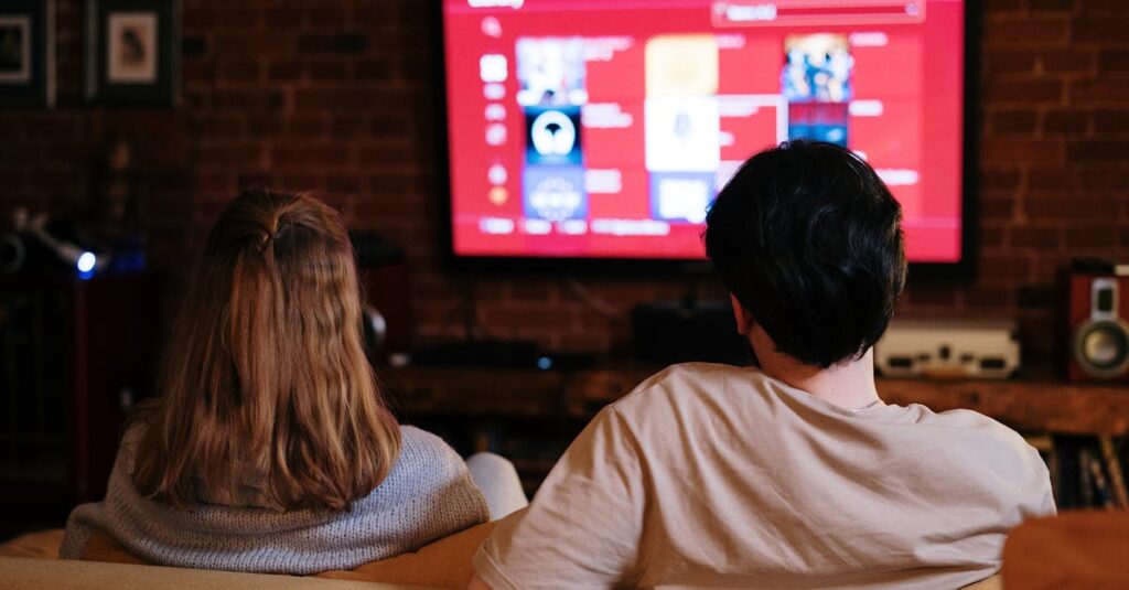 テレビ視聴料金を見て驚いている人のイメージ。