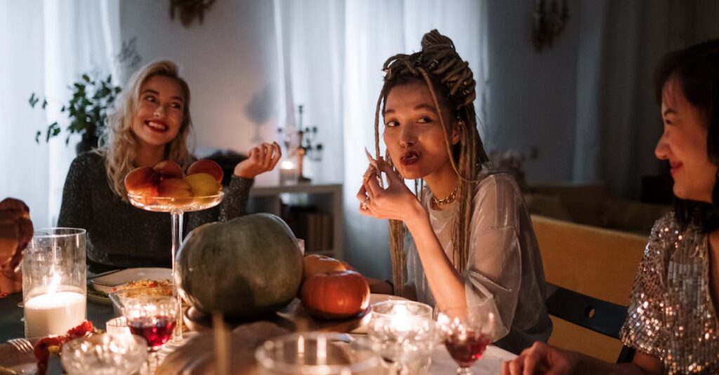 家族でパルシステムの食材を使った夕食を楽しむ様子