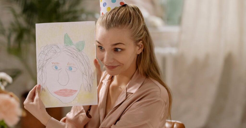 Berpyの商品セットの中身を比較して購入前にチェックしているママの画像。