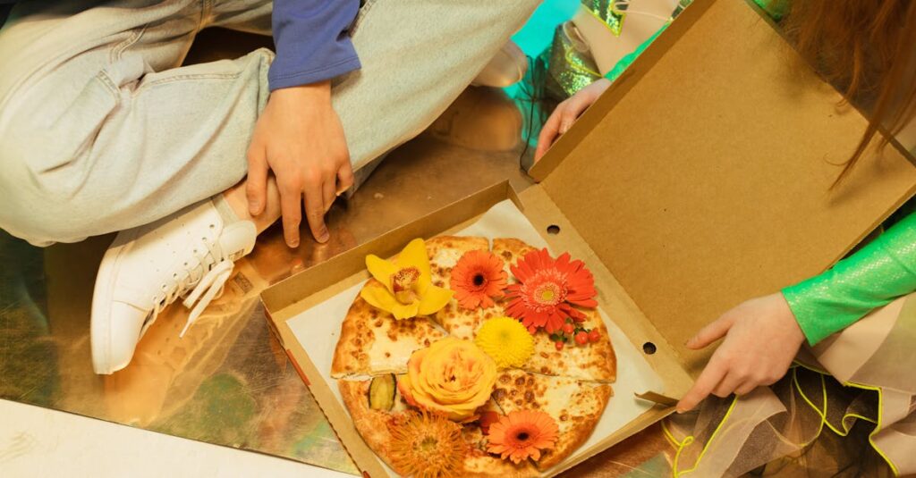 わんまいるの惣菜セットが届いたシーン