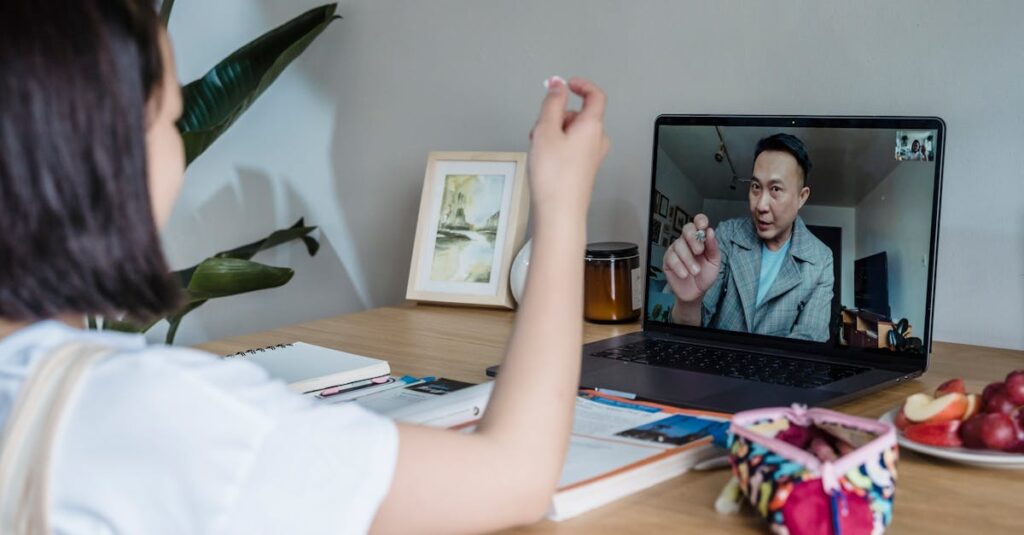 担当家庭教師が柔軟なスケジュールで対応している様子