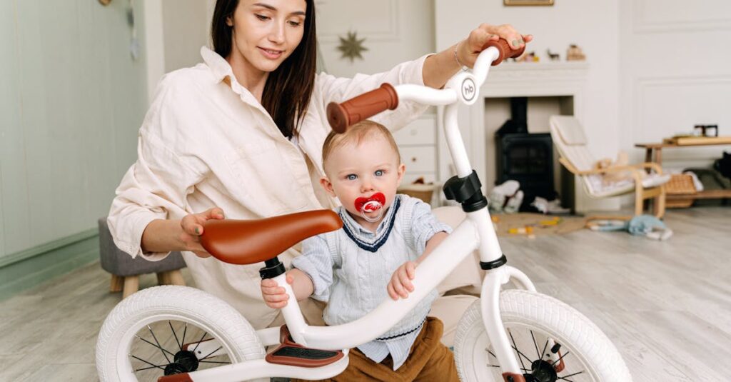 おもちゃ選びに迷う新米パパママのイメージ