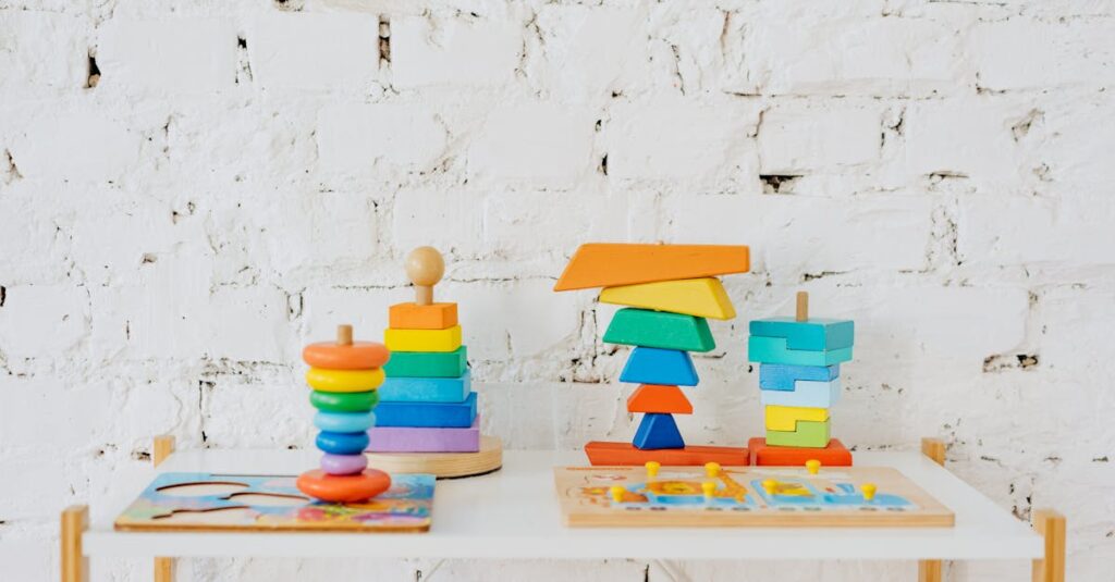 知育玩具をレンタルする新しい子育てスタイルを象徴する親子のイメージ