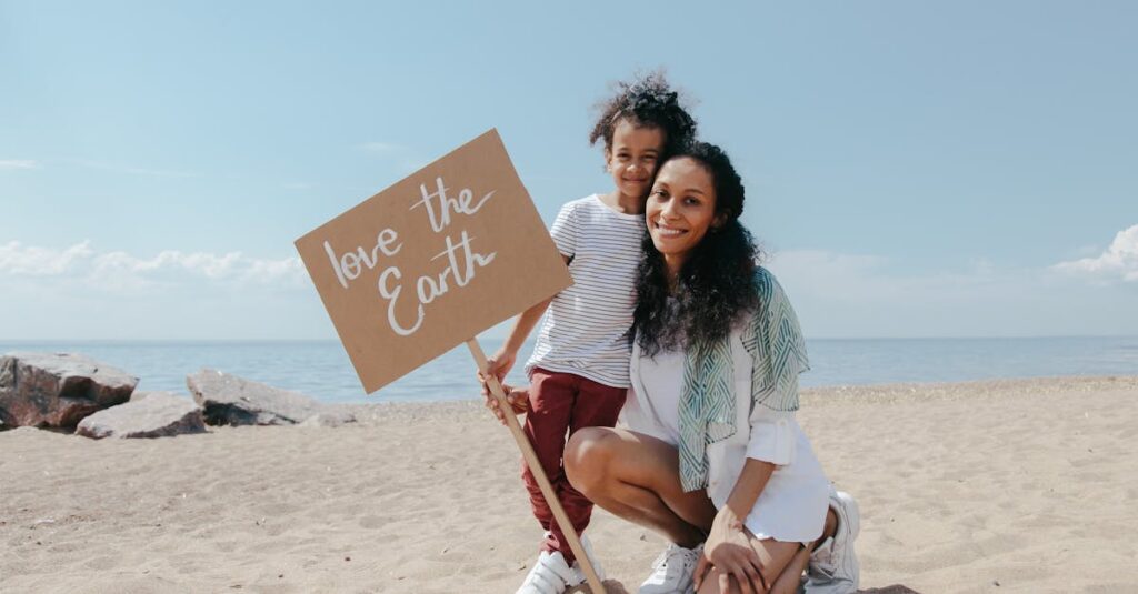 Berpyのブランドメッセージ『まいにちを、とくべつに』がママたちを励ます様子を表現した画像。